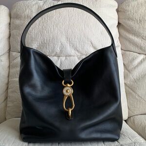 Dooney & Bourke Florentine Logo Lock Shoulder Bag *Black Black*